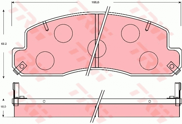 Brake Pad Set, disc brake (GDB7048)