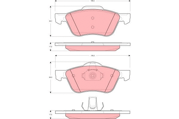 Brake Pad Set, disc brake (GDB3272)