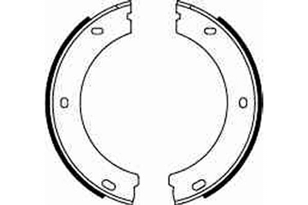 Brake Shoe Set, parking brake