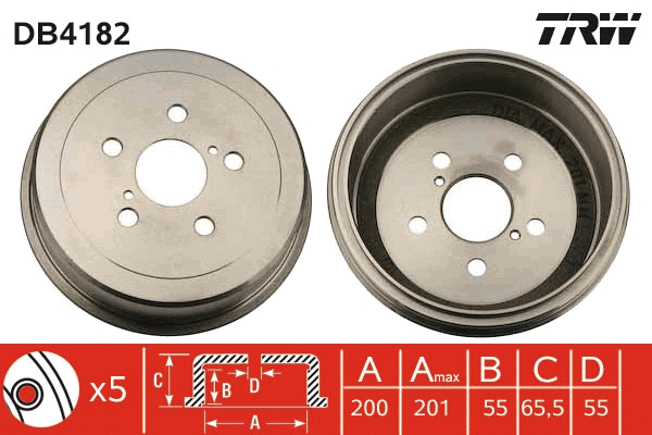 Brake Drum (DB4182)