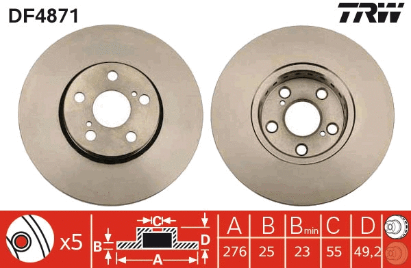 Brake Disc (DF4871)