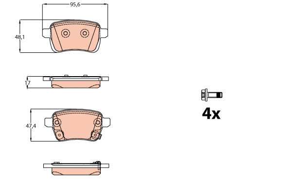 Brake Pad Set, disc brake (GDB2093)