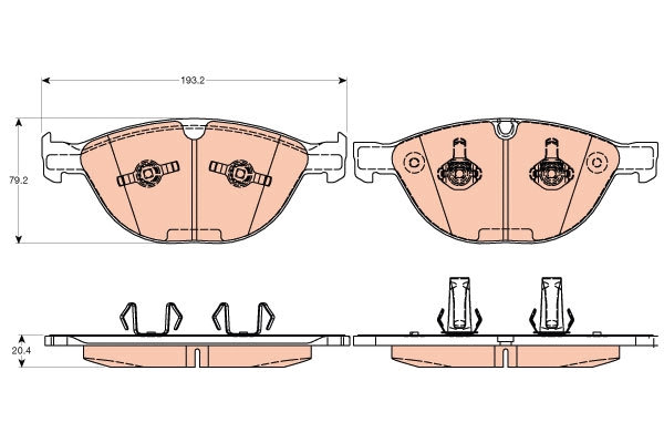 Brake Pad Set, disc brake (GDB2026)