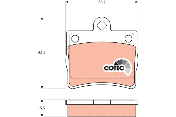 Brake Pad Set, disc brake (GDB1283)