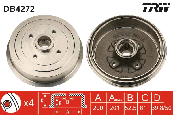 Brake Drum (DB4272)