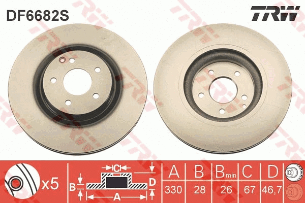 Brake Disc (DF6682S)