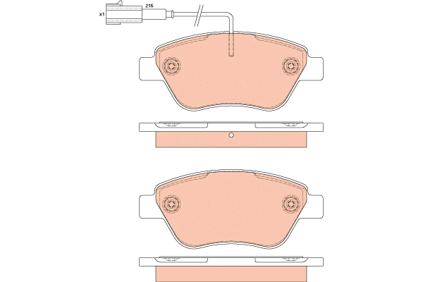 Brake Pad Set, disc brake (GDB1879)