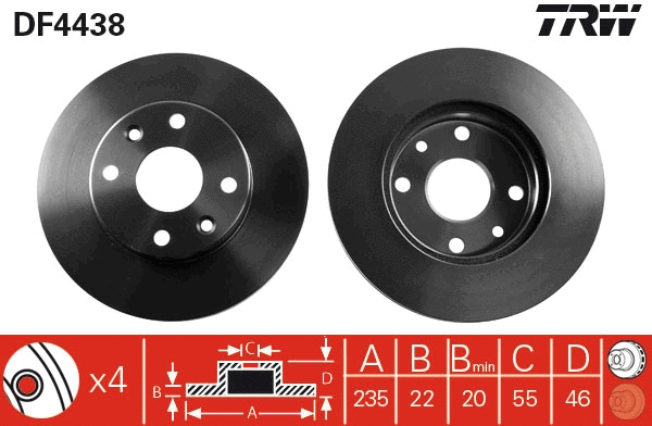 Brake Disc (DF4438)