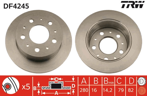 Brake Disc (DF4245)