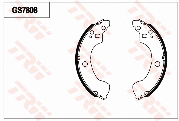 Brake Shoe Set, parking brake (GS7808)