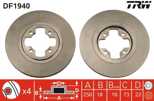 Brake Disc (DF1940)
