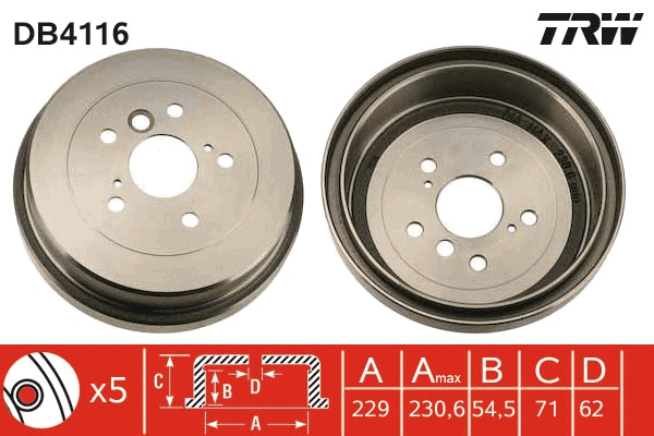 Brake Drum (DB4116)