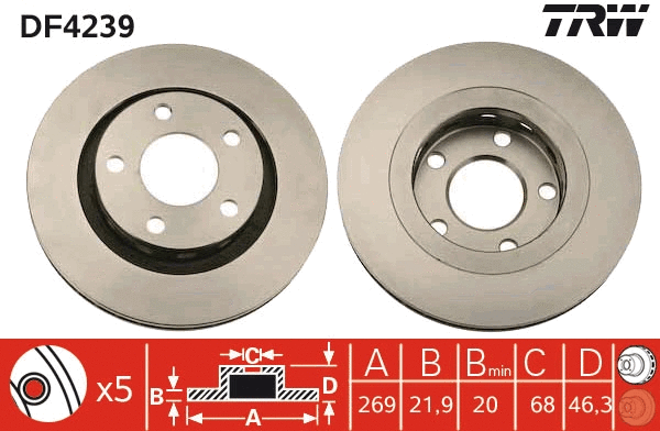 Brake Disc (DF4239)
