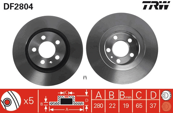 Brake Disc (DF2804)