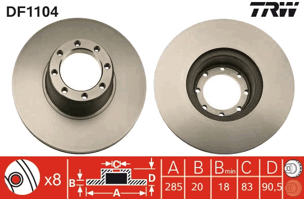 Brake Disc (DF1104)