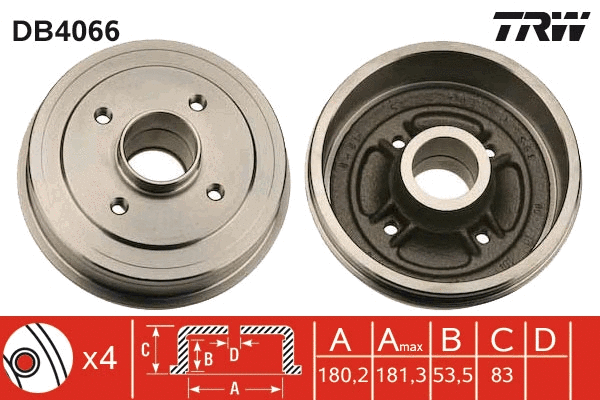 Brake Drum (DB4066)