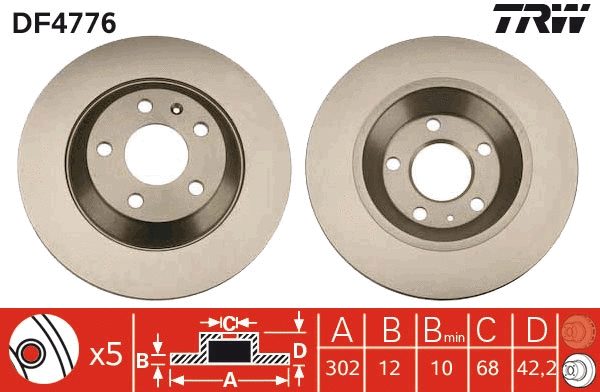 Brake Disc (DF4776)