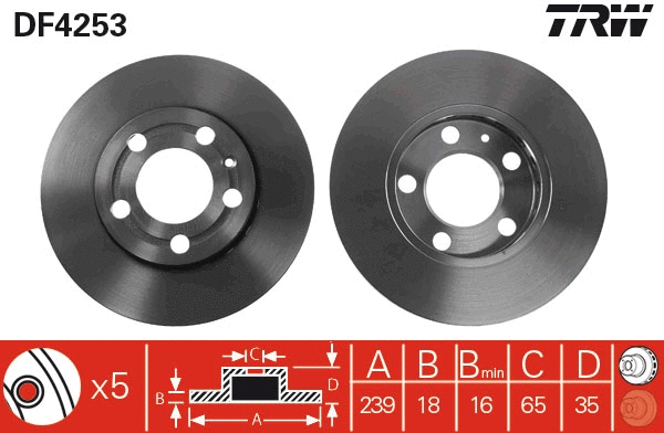 Brake Disc (DF4253)