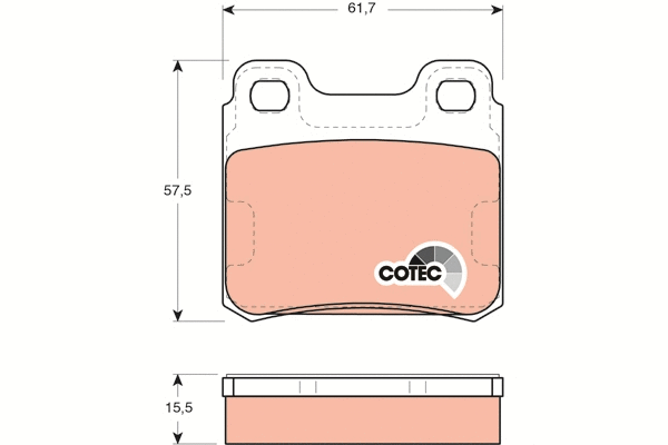 Brake Pad Set, disc brake (GDB952)