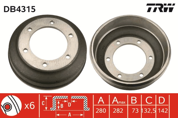 Brake Drum (DB4315)