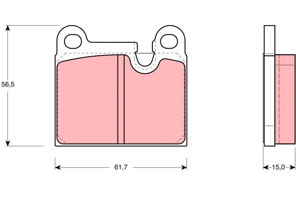 Brake Pad Set, disc brake (GDB919)