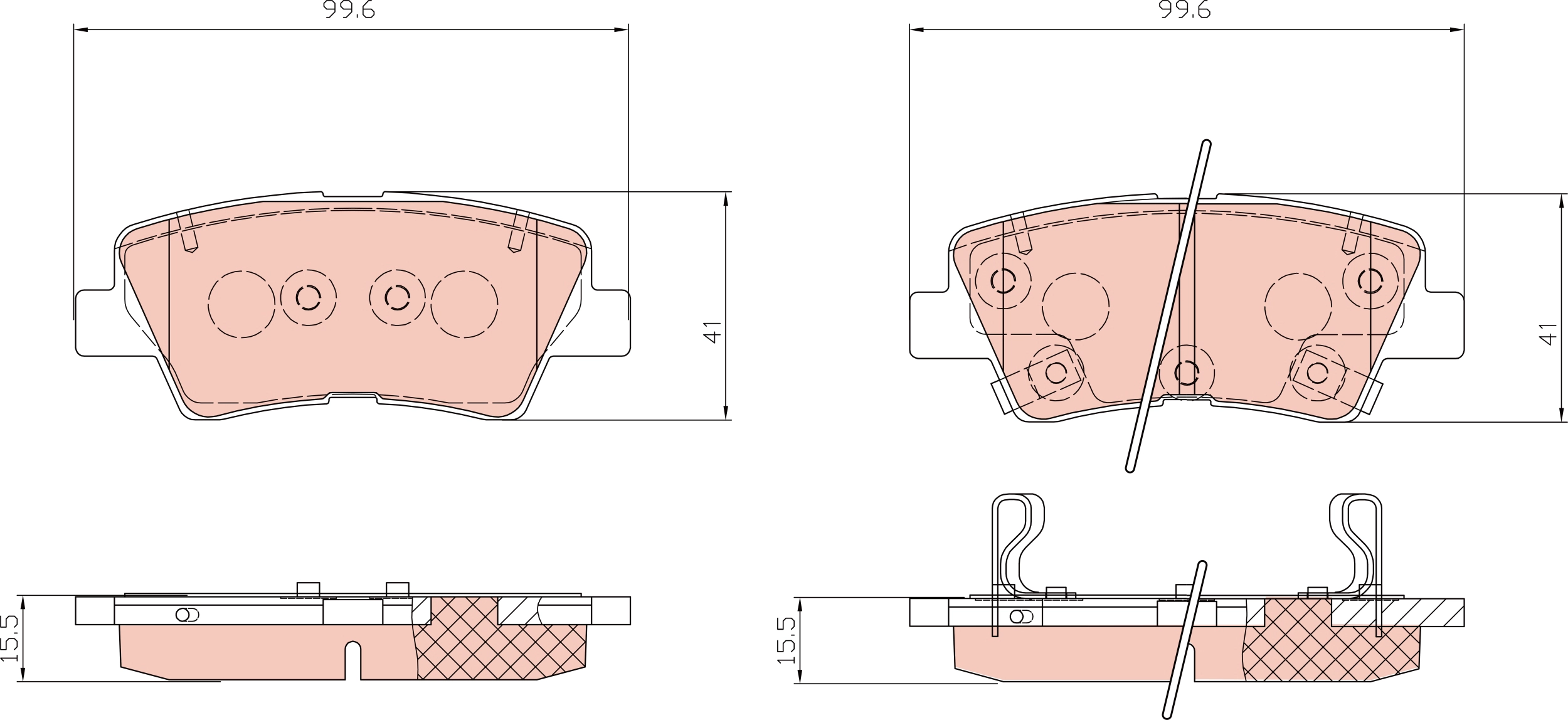 Brake Pad Set, disc brake (GDB8910AT)