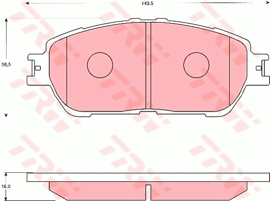 Brake Pad Set, disc brake (GDB7677AT)