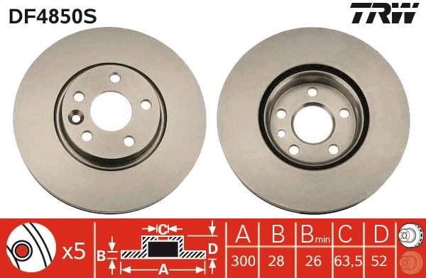Brake Disc (DF4850S)