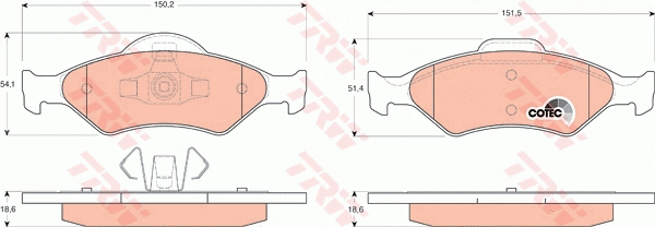 Brake Kit, disc brake (GTD1184)