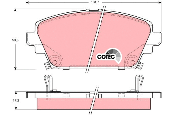 Brake Pad Set, disc brake (GDB3186)