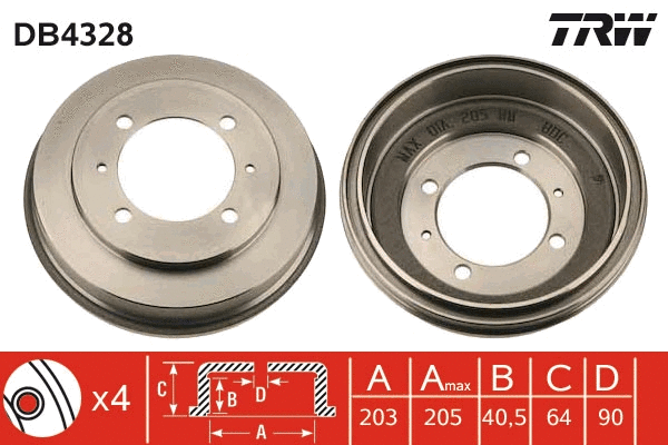 Brake Drum (DB4328)