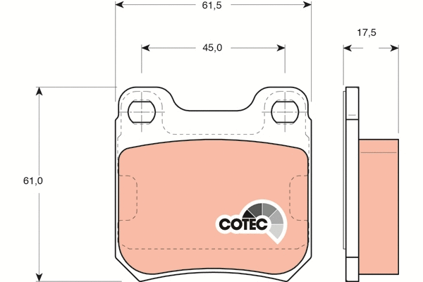 Brake Pad Set, disc brake (GDB1302)