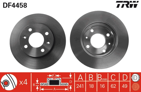 Brake Disc (DF4458)