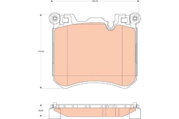 Brake Pad Set, disc brake (GDB1826)