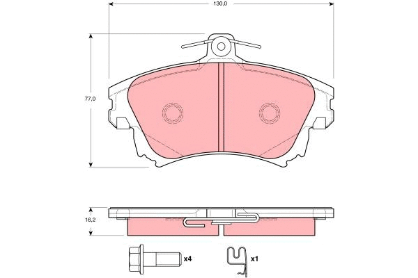Brake Pad Set, disc brake (GDB3389)