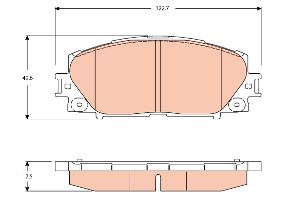 Brake Pad Set, disc brake (GDB3459AT)