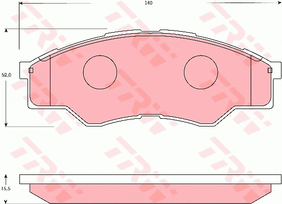 Brake Pad Set, disc brake (GDB7669)