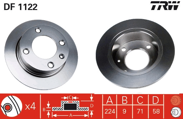 Brake Disc (DF1122)