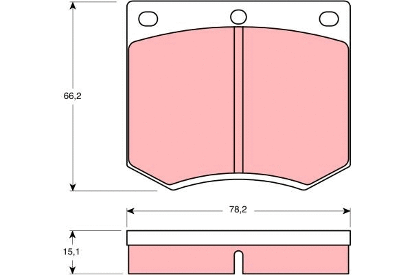 Brake Pad Set, disc brake (GDB660)