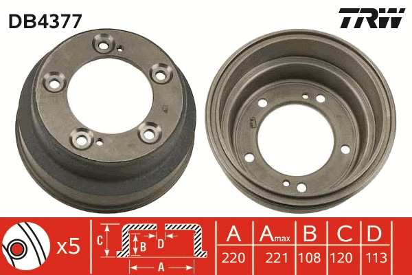Brake Drum (DB4377)