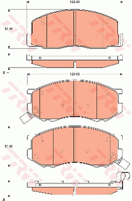 Brake Pad Set, disc brake (GDB7630)