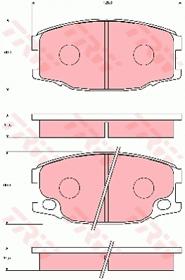 Brake Pad Set, disc brake (GDB7112)