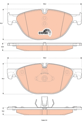Brake Pad Set, disc brake (GDB1838)