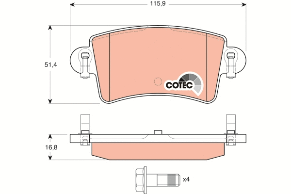 Brake Pad Set, disc brake