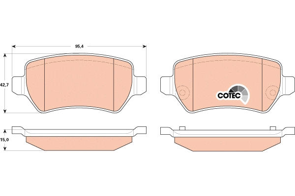 Brake Pad Set, disc brake (GDB1831)