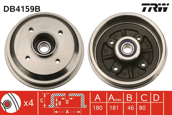 Brake Drum (DB4159B)