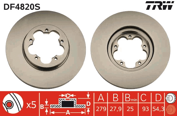 Brake Disc (DF4820S)
