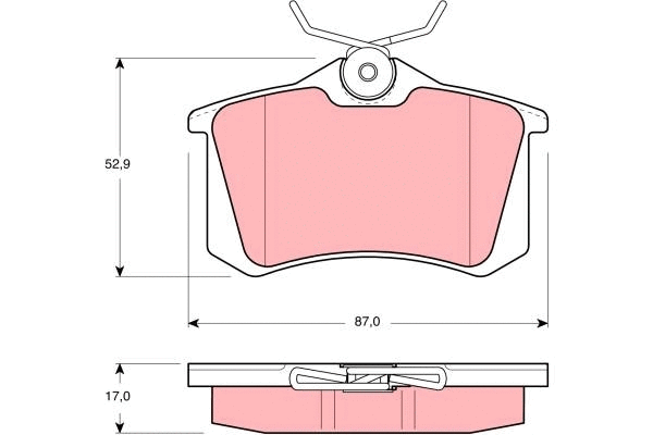 Brake Pad Set, disc brake (GDB1311)