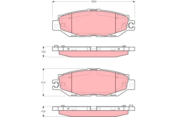 Brake Pad Set, disc brake (GDB1240AT)