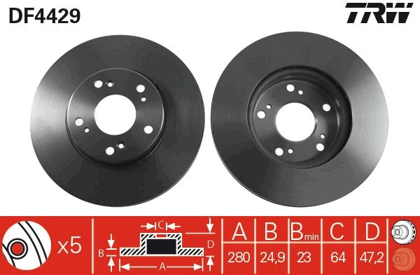 Brake Disc (DF4429)